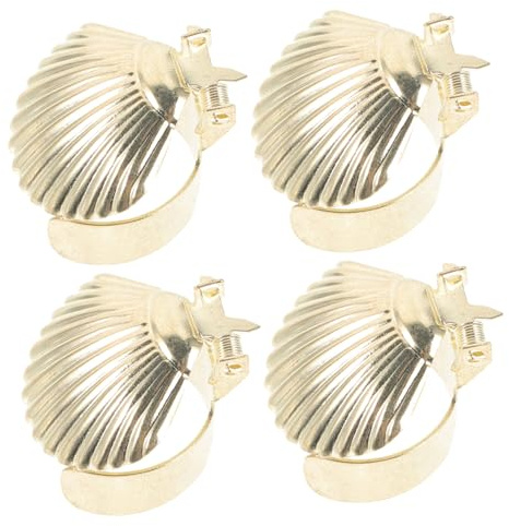 TOPPERFUN Éteignoir à Bougie Automatique en Métal Doré, Petit Éteignoir à Bougie Set De 4 Pièces, Outil pour Éteindre Les Bougies en Toute Sécurité, Adapté Usage Domestique