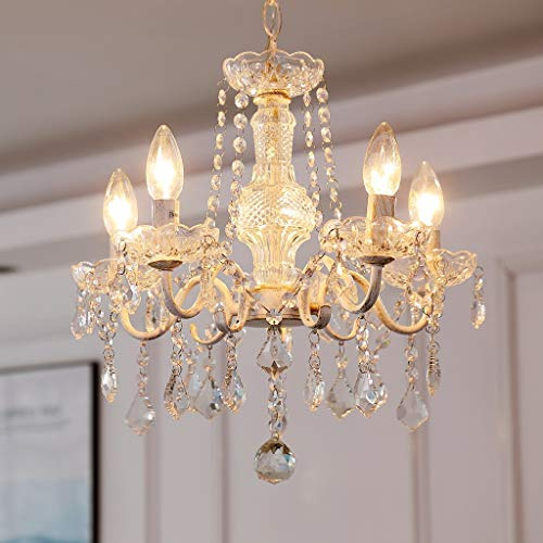 Lampadario in cristallo Saint Mossi 5 bracci/luci E14 Lampada base ruggine artigianale vintage lampadario soggiorno lampadario camera letto Larghezza 43cm Altezza 40cm