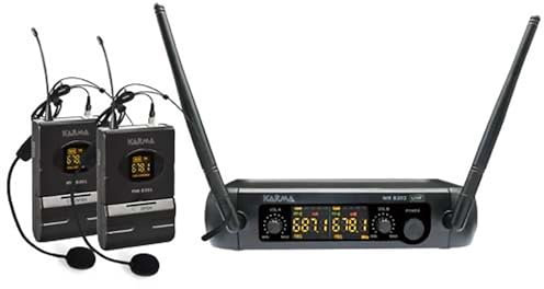 DOPPIO RADIOMICROFONO LAVALIER WIRELESS UHF