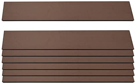 Mendler 7er Set Latten für WPC-Sichtschutz Sarthe, Bretter Windschutz, ca. 1qm, FSC®-Zertifiziert - 90cm, braun