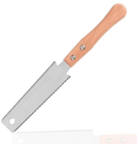 Scie à main japonaise, poignée en bois portable, petite scie à affleurer pour couper le bois