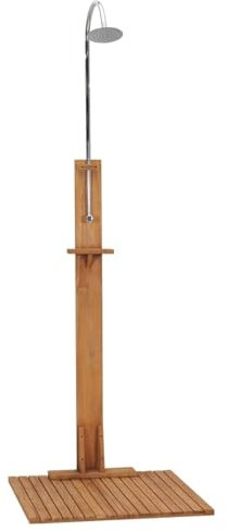 ShCuShan Gartendusche 75x75x210 cm Massivholz Teak Gartendusche Aussendusche