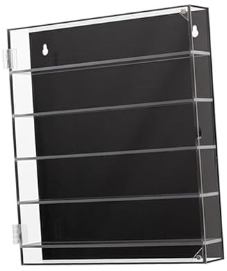 5 Tier Acrylic Display Box, Display Case Wall Mounted Clear Countertop Storage Box for Model Cars, Home, Collectibles, Mini Toys