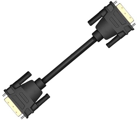 DVI Till DVI-kabel, Plug and Play DVI-hane Till DVI-hane-kabel Pålitlig Oxidationsbeständig 24+1-stift för Projektorer (1m)