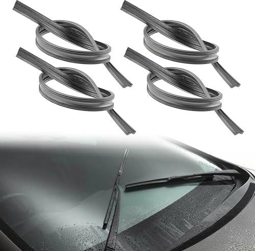 Wischergummi Scheibenwischer, Scheibenwischer Gummi, Universal Scheibenwischergummi, 4 Stück Ersatz Wischergummi, Scheibenwischer Ersatz Gummi, 700mm Scheibenwischergummi Ersatz