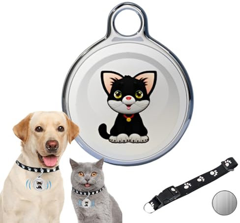 WDKXCN Katzentracker, Mini GPS Tracker für Katzen Hunde, Haustier Tracker für Katzen, Anti Verlust Katze Tracker GPS Halsband für kleine Katzen, Wasserdicht GPS Pet Tracker für Katzen,