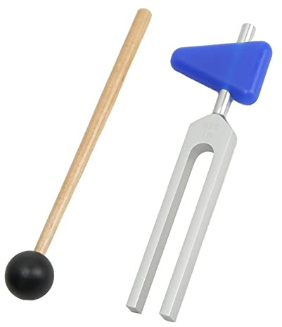 Outils de Diapason 528 Hz, Diapason Portable Kit de Fourchettes Musicales Médicales Instruments de Vibration de Réglage de Yoga Accessoires de Méditation pour la Méditation de
