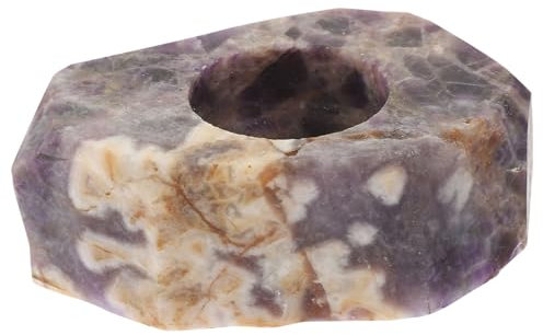 MAGICLULU Portacandele in Pietre Naturali Profumato Per Aromaterapia Candela Decorativa Da Tavolo Oggetto Per Foto