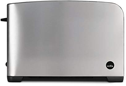 Wilfa MORGEN Toaster - 2 extra breite Toastschlitze, 5 Bräunungsstufen mit Auftau-, Wiederaufheiz- und Abbrechfunktion, silber