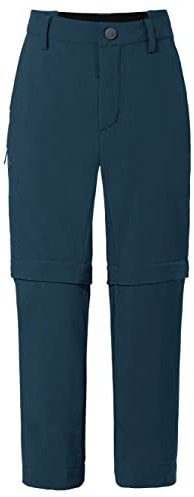 VAUDE Unisex Kinder Kids Detective Stretch Zo Pants Ii Hose, Dark Sea, 110-116 EU