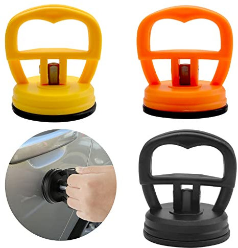 3pcs Car Dent Puller, Car Repair Dent Removal Tools Powerful Car Dent Removal Suction Cups 5.5CM Dent Puller Suction Cup Car Dent Removal Kit Car Body Dent Repair Remover