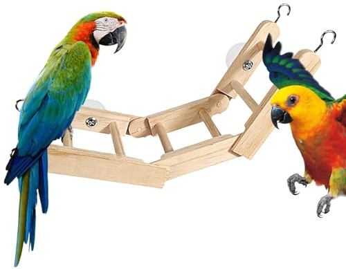 Scale per uccelli per pappagalli, per uccelli per gabbia - da arrampicata a gabbia pieghevole,Giocattoli multiuso per macinazione del becco, giocattoli per arrampicata per uccelli per