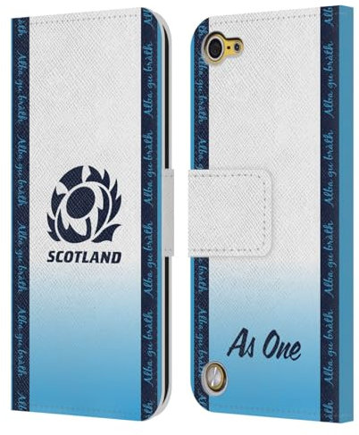 Head Case Designs sous Licence Officielle Scotland Rugby Away Kit D'écusson 2024/25 Coque en Cuir à Portefeuille Compatible avec Apple iPod Touch 5G 5th Gen