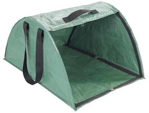 Maximex Outil de Jardinage Collecteur de Feuilles XL ramassage Efficace avec Bord de Balayage intégré en Plastique et Fibre de Verre Vert 50x35x75 cm