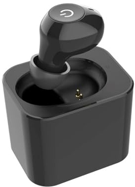 Amplificatore acustico invisibile per adulti con suono chiaro, un semplice pulsante (senza controllo touch), design in-ear da 2 g, protezione acustica digitale, adatto per orecchio sinistro o destro
