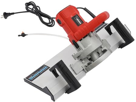 Coupe-carrelage électrique 1200 W Machine de coupe de carreaux 13000 tr/min 48 x 11 x 7 cm Coupe-carreaux à 43° avec pompe à eau