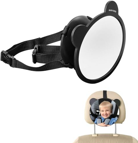 Rétroviseur de Voiture pour Bébé,Miroir de Siège Arrière,Miroir Voiture Bébé,Miroir de Siège Auto Réglable à 360°,Rétroviseur de Siège Arrière pour Bébé avec Clips de Boucle