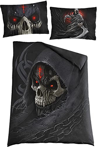 Spiral - Dark Death – Einzelbettbezug + UK- und EU-Kissenbezug – Größe L