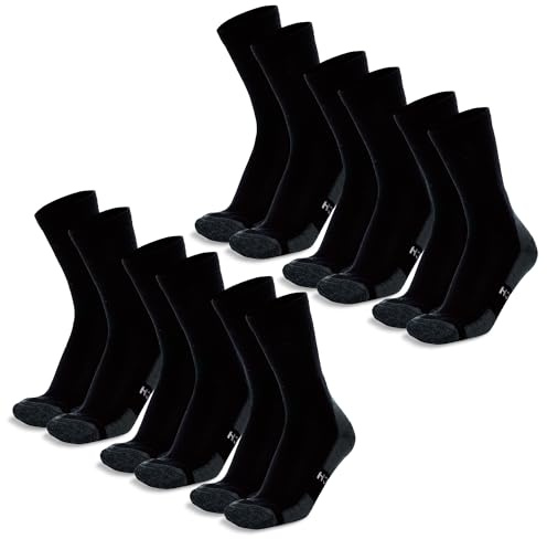 Merino.tech Merino Wool Socks for Women And Men - Merino Wool Hiking Socks Crew Style (Charcoal Grey pack of 6, Large)