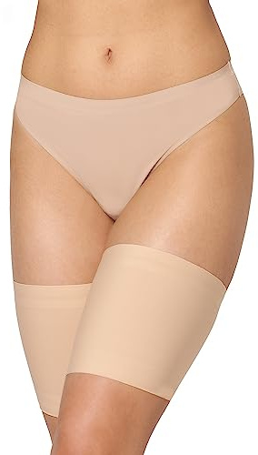Merry Style lårband självbärande, elastiska lårband anti-friktion med silikonband lårband MS10-438, Beige, 5XL