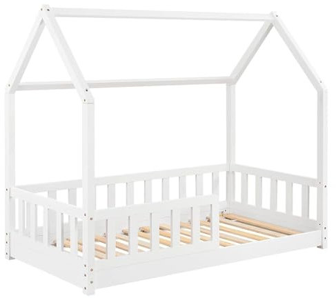 Atmosphera - Lit cabane Enfant Bosco Blanc 90x190cm