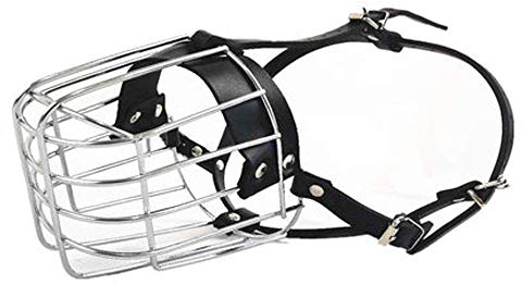 TRoki verdickter PU-Maulkorb für mittelgroße und große Hunde – robuster und langlebiger Mundschutz gegen Beißen, Bellen und Fressen