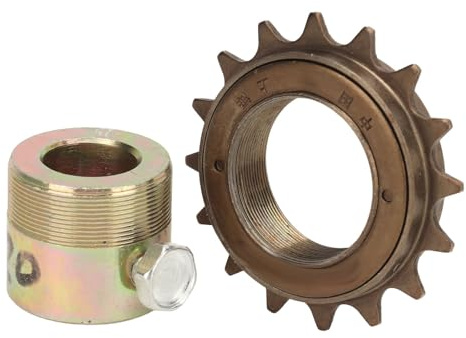 Fockety Roue 16T avec Adaptateur 20 Mm, Roue de Vélo à Vitesse Unique, Kit D'adaptateur de Volant D'inertie pour Tricycles électriques, Motos, Karts