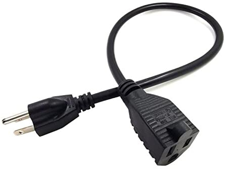 Verlängerungskabel USA 3. Prong männlicher Stecker an weibliche Steckdose-Verlängerungskabel Amerikaner Nema 5-15p. Bis 5-15r Netzkabel 0,5 m / 1m / 2m/ 3.0m / 5m Dc Verlängerungskabel(0.5m)