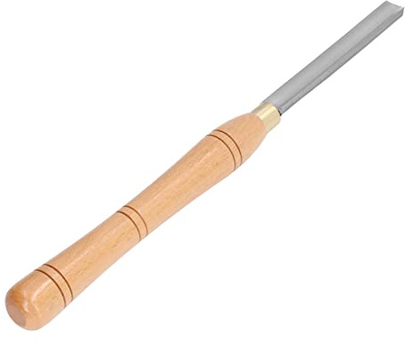 Scalpello per Tornitura con Lama Ad HSS per la Lavorazione del Legno, Taglio Stabile Ed Efficiente, Manico in Legno Antiscivolo, Dimensioni Compatte, Adatto per il Funzionamento