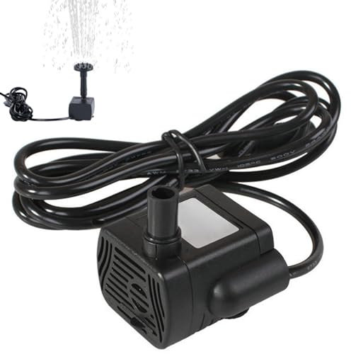 Pompe à eau solaire mini pompe de fontaine solaire calme avec une ligne de 1, 5 m pour l'eau Caractéristique du jardin à distance pulvérisation l'étang flottante 1, 5 m pour 'aquarium sans panne