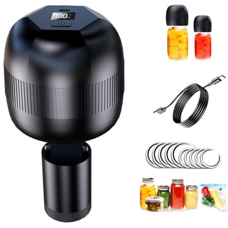 Dispositivo di conservazione degli alimenti per barattoli bottiglie sacchetti display digitale LCD Sigillatrice sottovuoto Macchina di tenuta elettrica Strumento da cucina Sigillante multiuso per