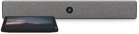 Neat Barre de vidéoconférence avec écran tactile de 8 - Capteur 12 MP, capture 4K UHD, zoom 4x, 5 micros, boîte de haut-parleur intégrée, cadrage automatique des personnes, prend en charge le zoom