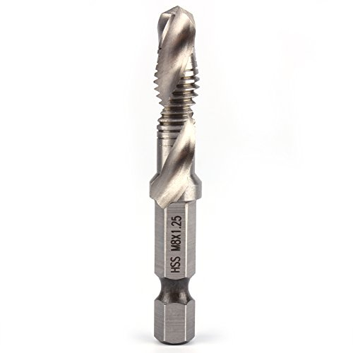 Forets à queue Hexagonale M8 HSS 1/4 Taraudage métrique Pour la mécanique ou DIY