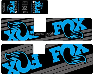 BUSEB Fahrrad-Hinterraddämpfer-Aufkleber F-o-x F.L.O.A.T X2 Hinterer Galle-Aufkleber DH Downhill Mountainbike-Hinterraddämpfer-Aufkleber Fahrrad-Aufkleber (Color : Blue)