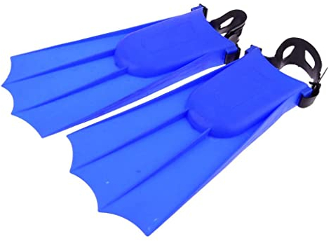Erwachsene Verstellbare Flossen Flossen Schwimmen Tauchen Lernwerkzeuge, Blau, 36-40