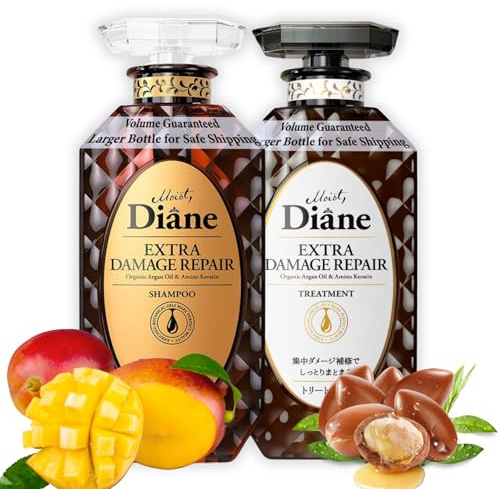 Moist Diane Hair Shampoo and Conditioner Set for Women and Men Hair Care with Natural Keratin Protein Hair Care Set Japanese Moisturizing Moisturizing Hair Care