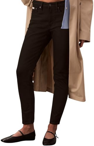 Calvin Klein Damen Jeans Hose Skinny Classic Black Mid Rise, Schwarz (Ck Classic Black), 25W/30L