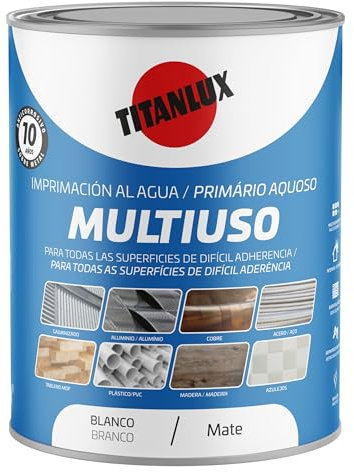 TITANLUX Imprimación Multiuso al Agua Blanco 2,5L