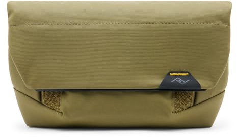 Peak Design Field Pouch V2, Kelp, organizer 2 in 1 e borsa a tracolla, tracolla regolabile e passanti per cintura integrati, tela di nylon resistente alle intemperie, borsa organizer o borsa da