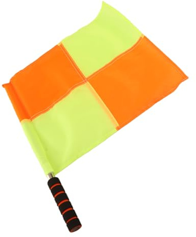 VBESTLIFE Bandera de Juez de Línea de árbitro, Tela Impermeable Duradera para Partidos Deportivos, Fútbol con de Esponja, 2 uds.