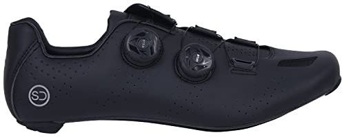 Sundried Pro Road Cycle Shoes Unisex Men's and Women's Bike Shoes for Road Cycling (41, Black)