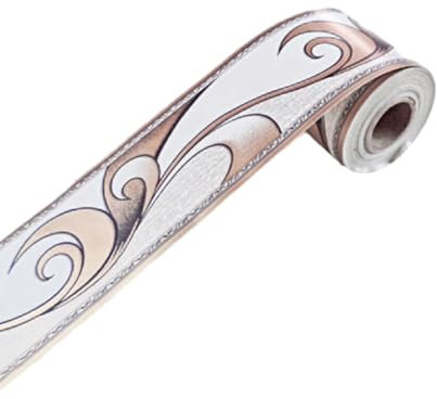 BOKIOESDE Frise de Papier Peint en PVC Facile à appliquer, ajoute Une Touche d'élégance, Bordure de Papier Peint Auto-adhésive décorative multifonctionnelle, comme indiqué 5020