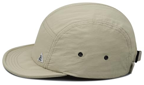 CLAPE Wasserdicht Basecap mit Kurzem Schirm 5 Panel Short Brim Baseball Cap Schnelltrocknend Leichte UV-Schutz Kappe Atmungsaktive Cycling Cap