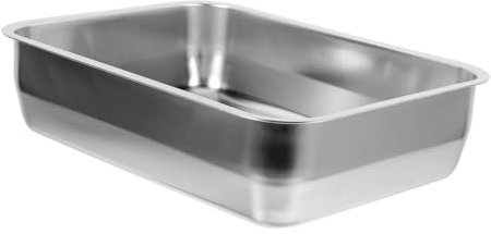 CONGARTENO Stainless Steel Roasting Pan Lid Large Serving Tray Oven Pizza Tray Rectangular Fish Roaster for Kitchen Use Steel Easy Clean