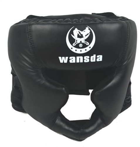 Casco da Boxe Per Sparring, Casco da Boxe Bambino Adulto, Allenamento, Muay Thai, Protezione Della Testa Imbottita Regolabile