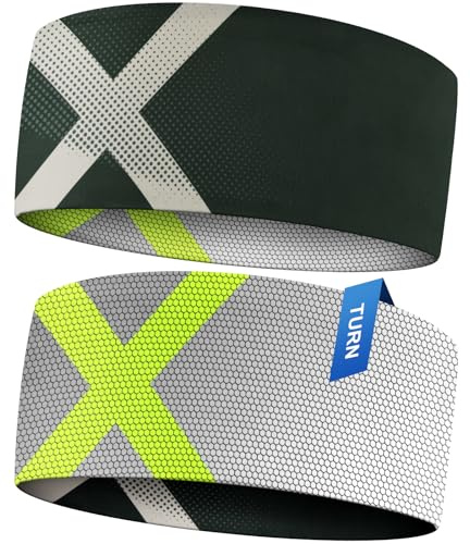 Flintronic Fascia Sportiva, Fascia Elastica Antisudore ad Asciugatura Rapida per Capelli, per Uomo e Donna, Fascia Antisudore Assorbente per Fitness, Sport, Ciclismo, Escursionismo, Palestra(1 Pezzi)