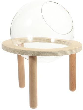 Milisten Baño para Hámster Doméstico Pequeño M, Contenedor de Baño Transparente Resistente al Desgaste, Accesorio Práctico para Jaulas de Animales Pequeños como Chinchillas y Roedores