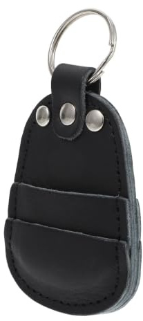 BAZEITFLOW Bolsa para Púas de Guitarra Negra Portátil Estuche Resistente para Almacenamiento Seguro de Plectros Soporte Compacto para Guitarras Acústicas y Eléctricas