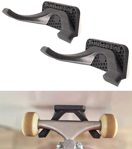 Enhanc3d Designs Skateboard Wandhalterung mit modernem Design, zum Aufhängen Ihres Skateboards, Surfskates oder Longboards. (2)