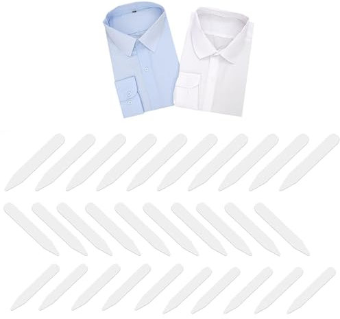 Kragenstäbchen für Poloshirts,150 PCS Herrenhemd Kragenstäbchen Polohemd Aufkleber Selbstklebende Herren Hemden Kragenspange für Männer Hemdkragenständer Anzüge Hemdkragens Vater Ehemann